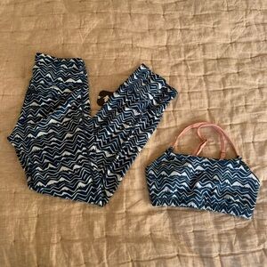 Rabbit EZ Tights Women's Gibraltar Sea Mountain Size XS and Sport Bra